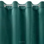 Zasłona na przelotkach 140x250 MELANIE welwetowa ciemny turkus o aksamitnej strukturze - 3