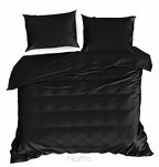 Pościel bawełniana 220x200 HARMONY czarna gładka - 6