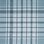 Pościel satynowa 140x200 SPRING 95 niebieska z motywem kratki z kolekcji Classic - 3