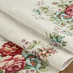 Obrus gobelinowy 140x180 1233 naturalny z wzorem kwiatowym - 3