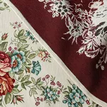 Obrus gobelinowy 140x180 1233 naturalny z wzorem kwiatowym - 2
