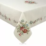 Obrus gobelinowy 140x180 1233 naturalny z wzorem kwiatowym - 5