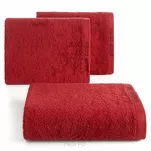 Ręcznik 70x140 EVI Pierre Cardin ceglasty zdobiony bordiurą w kolorze ręcznika z logo marki - 4