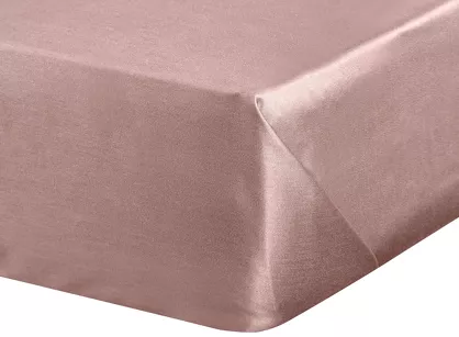 Prześcieradło satyna bawełniana bez gumki DINA pudrowe 180x210 z kolekcji Diva Line