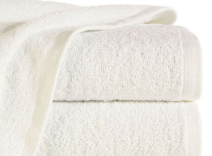 Ręcznik bawełniany 50x100 GŁADKI 2 jednokolorowy kremowy