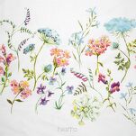 Pościel satynowa 220x200 SPRING 24 biała z wzorem roślinnym z kolekcji Classic - 2