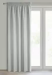 Zasłona na taśmie 140x270 RITA jednokolorowa stalowa z miękkiej tkaniny - 8
