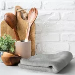 Ściereczka z mikrofibry 40x40 TALA czarna szybkoschnąca puszysta Design 91 - 7