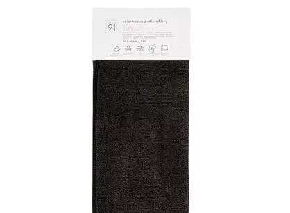 Ściereczka z mikrofibry 40x40 TALA czarna szybkoschnąca puszysta Design 91
