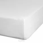 Prześcieradło z bawełny jersey z gumką białe 240x220 Design 91 - 2