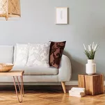 Poszewka welwetowa 45x45 VERSO czarna zdobiona wzorem - 4