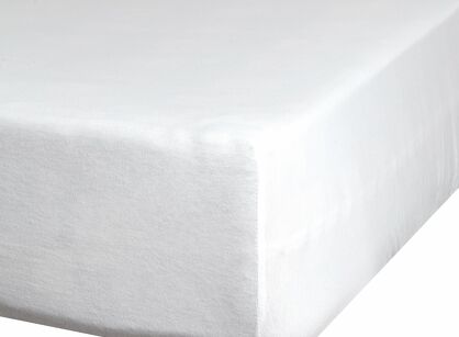 Prześcieradło z bawełny jersey 4 z elastanem z gumką kremowe 240x220