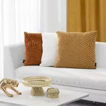 Poszewka welwetowa 40x40 INGA Pierre Cardin czarna z żakardowym geometrycznym wzorem - 4