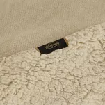 Koc na fotel jednokolorowy 70x160 TEDY jasny beż imitujący buklę - 8