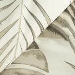 Pościel bawełniana 160x200 NINA beżowa z wzorem efektownych liści z kolekcji Classic - 3