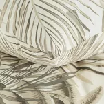 Pościel bawełniana 160x200 NINA beżowa z wzorem efektownych liści z kolekcji Classic - 4