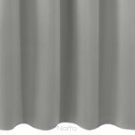 Zasłona na przelotkach 140x175 LOGAN zaciemniająca srebrna jednokolorowa z półmatowej tkaniny - 6