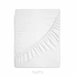 Prześcieradło z bawełny frotte z gumką białe 160x200 Design 91 - 4