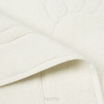 Dywanik bawełniany 50x70 SAMMY kremowy jednokolorowy z wzorem stóp - 4