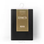 Nakładka welwetowa 85x85 MELINDA czarna wykończona mankietem - 5