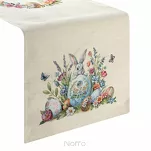 Bieżnik wielkanocny 45x140 1364 gobelinowy naturalny żółty zajączki - 5