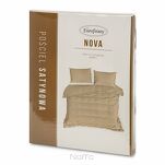 Pościel satynowa 160x200 NOVA 3 jednokolorowa gładka beż 1 - 7