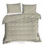 Pościel satynowa 160x200 NOVA 3 jednokolorowa gładka beż 1 - 5