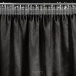 Zasłona na taśmie 140x270 MILI zaciemniająca typu dimout czarna z geometrycznym srebrnym nadrukiem - 8