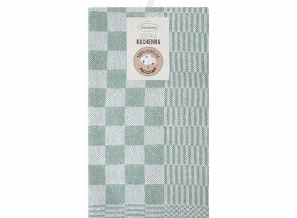 Komplet ścierek kuchennych 2x50x70 MAURO zielone w kratkę z bawełny