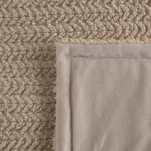 Koc 130x170 LARIS beżowy ze srebrną nicią - 4