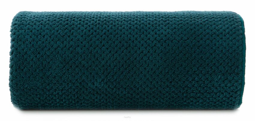 Ręcznik szybkoschnący 70x140 ZOE 1 ciemna zieleń z mikrofibry o ryżowej strukturze
