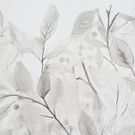 Pościel satynowa 140x200 SPRING 63 srebrna z wzorem kwiatowym z kolekcji Classic - 5