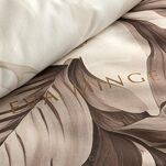 Pościel z makosatyny 160x200 DAKOTA Eva Minge beżowa brązowa wzór botaniczny Premium - 4