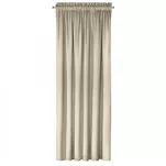 Zasłona na taśmie 140x270 MELANIE welwetowa jasny beż o aksamitnej strukturze - 3