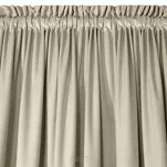 Zasłona na taśmie 140x270 MELANIE welwetowa jasny beż o aksamitnej strukturze - 4