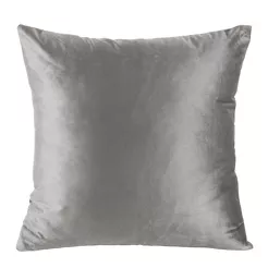 Poszewka welwetowa 40x40 ROSSA jednokolorowa stalowa Design 91