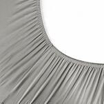 Prześcieradło z bawełny jersey 4 z elastanem z gumką srebrne 90x200 - 7