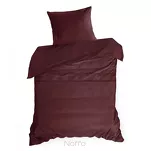 Pościel z makosatyny 220x200 ELEGANT 1H Eva Minge bordowa z ozdobną kantą i haftem - 3