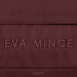 Pościel z makosatyny 220x200 ELEGANT 1H Eva Minge bordowa z ozdobną kantą i haftem - 4