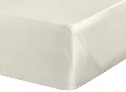 Prześcieradło satyna bawełniana bez gumki DINA kremowe 180x210