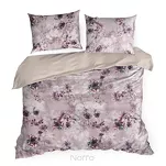 Pościel z makosatyny 160x200 REINA 51 pudrowa fioletowa z wzorem kwiatów z kolekcji Reina Line - 4