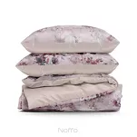 Pościel z makosatyny 160x200 REINA 51 pudrowa fioletowa z wzorem kwiatów z kolekcji Reina Line - 6
