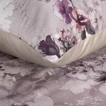 Pościel z makosatyny 160x200 REINA 51 beżowa fioletowa z wzorem kwiatów z kolekcji Reina Line - 3