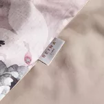 Pościel z makosatyny 160x200 REINA 51 pudrowa fioletowa z wzorem kwiatów z kolekcji Reina Line - 5