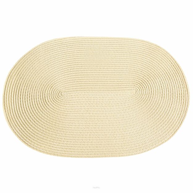 Podkładka dekoracyjna 30x45 JUDY 2 beżowa owalna pleciona
