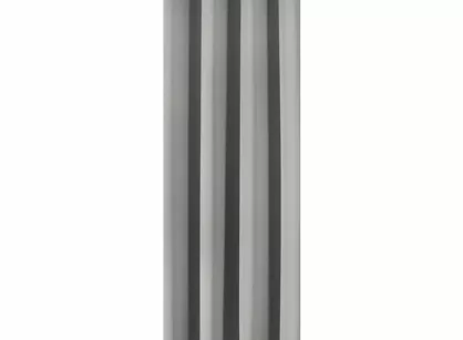 Zasłona na przelotkach 135x250 LOGAN zaciemniająca srebrna jednokolorowa z półmatowej tkaniny