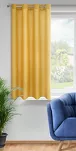 Zasłona na przelotkach 140x175 RITA jednokolorowa musztardowa z miękkiej tkaniny - 2