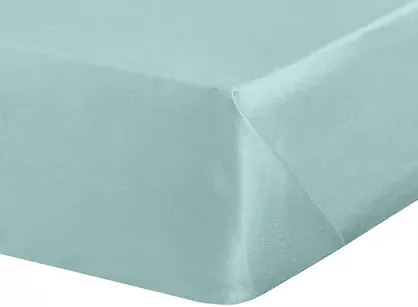 Prześcieradło satyna bawełniana bez gumki NOVA 1 miętowe 160x210
