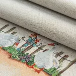 Bieżnik wielkanocny 45x140 4097 gobelinowy naturalny zielony gąski - 3