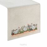 Bieżnik wielkanocny 45x140 4097 gobelinowy naturalny zielony gąski - 5